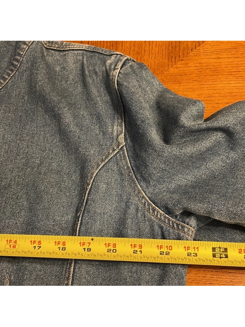 Baccini Classic Blue Denim Zip-Front Jacket Women's XL - Picture 5 of 9
